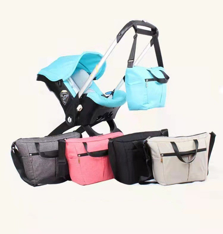 Baby Basket Car Four-in-one Sitting Cloth Set Rain Cover Mosquito Net Hanging Bag Mommy Bag Sunshade Cover Accessories