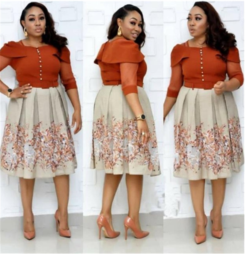 Women Fashion Dress Ladies Big Size Dresses