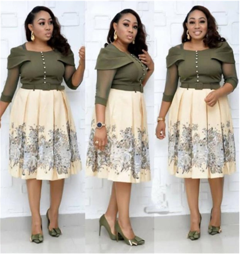 Women Fashion Dress Ladies Big Size Dresses