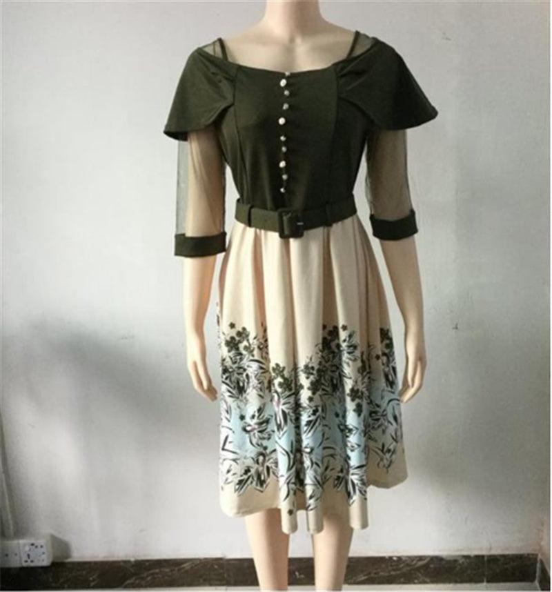 Women Fashion Dress Ladies Big Size Dresses