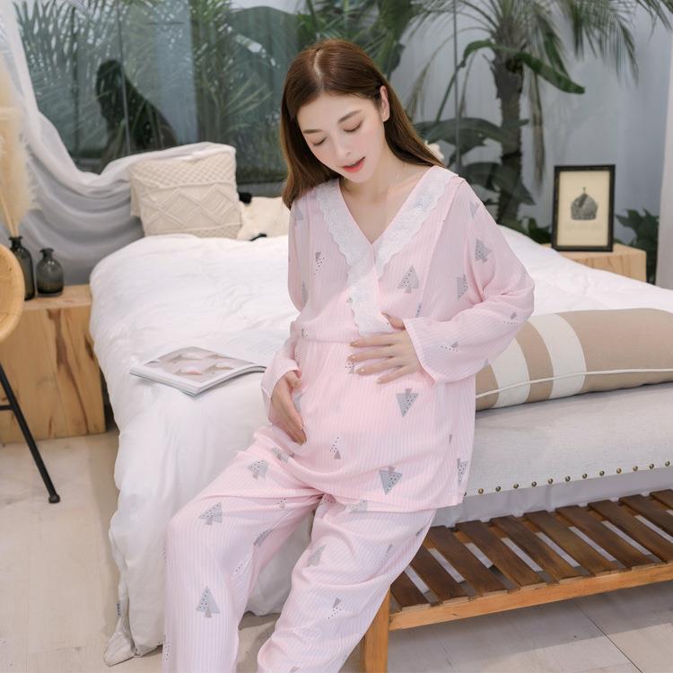 Nursing Clothes Air-conditioned Room Maternity Pajamas, Artificial Cotton Nursing Clothes