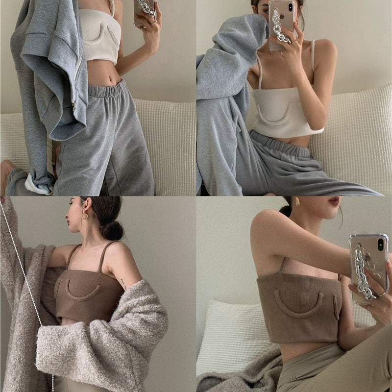 Syra Summer Slim Skinny Backless Crop top Casual Strap Vest Sexy Fashion Wild Short Woman Solid Clothes Ladies Tie Tops