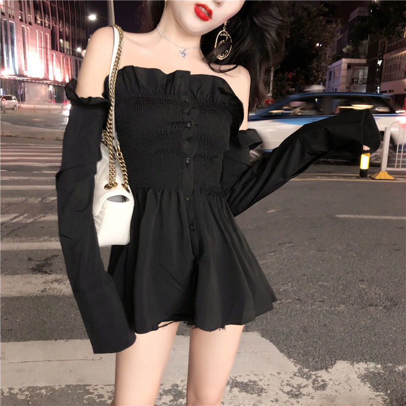 Women's Clothing Korea Fashion Chic Autumn New A-Line Ladies