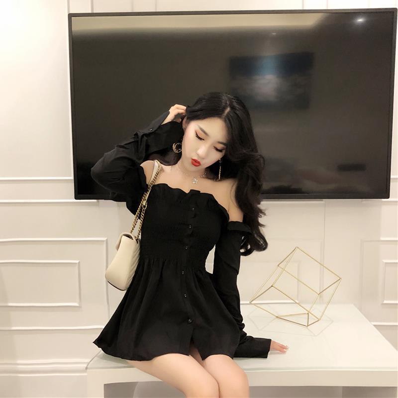 Women's Clothing Korea Fashion Chic Autumn New A-Line Ladies