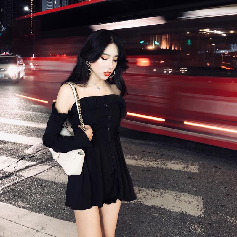 Women's Clothing Korea Fashion Chic Autumn New A-Line Ladies