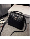 Leather bags new summer Lingge leather retro Doctor Bag Fashion Shoulder Bag hand