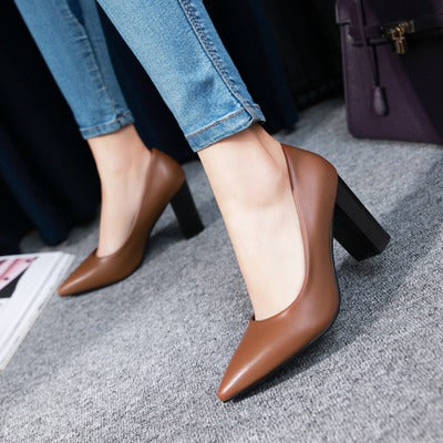 High heel ladies shoes