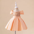 Girls Birthday Party Sequined Suspender Forged Cloth Dress