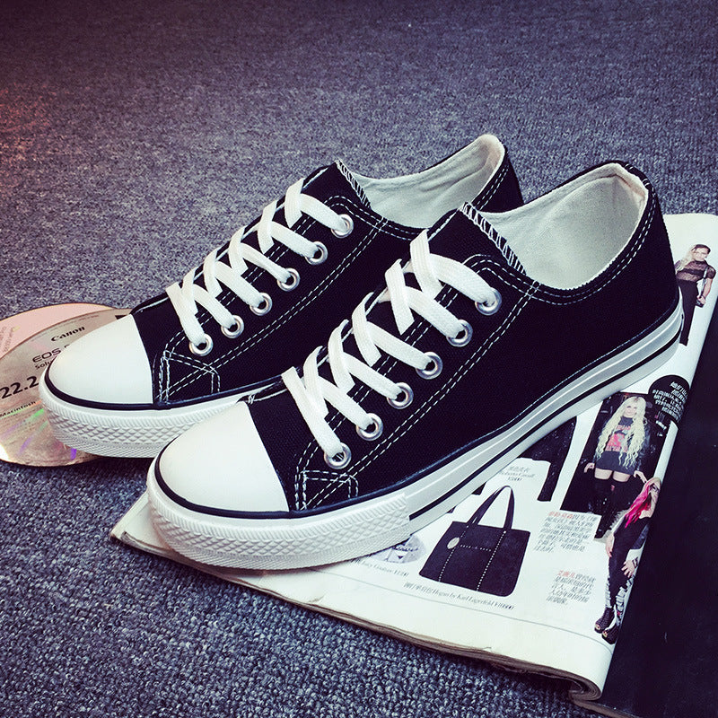 The Manufacturer Direct Wholesale Basic Low Canvas Shoes Casual Shoes For Men And Women Shoes Vulcanized Rubber Boots Korean Students