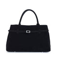 Hot Sale Decorative Design Solid Faux Suede Handbag Large Capacity Casual Tote Bags For Women Tote Design Portable Shoulder Bag