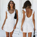 Sleeveless Wrap Boho Causal Butterfly Sleeve Dress