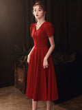 Can Wear The Back Door Engagement Dress The Red Dress For Women