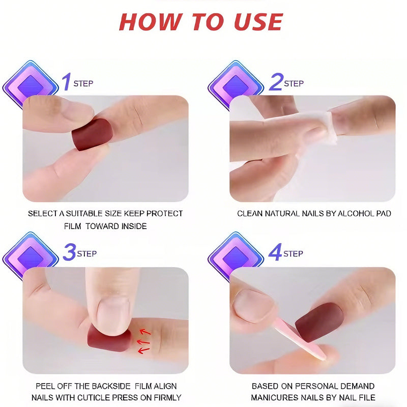 24 PCS Minimalist Nail Art With Short Circles Press On Nails Short Almond Fake Nails Oval French Tip False Nails